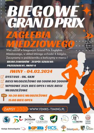 Biegowe Grand Prix Zagłębia Miedziowego - Iwiny 4.02.2024