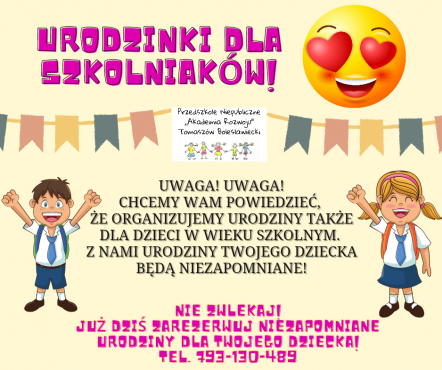 Urodzinki dla szkolniaków w "Akademii Rozwoju" w Tomaszowie Bolesławieckim