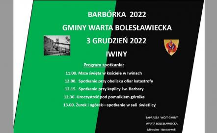 BARBÓRKA 2022 GMINY WARTA BOLESŁAWIECKA 3 GRUDZIEŃ 2022 IWINY